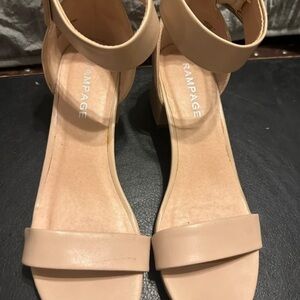 Rampage Women's Nude Block Heels